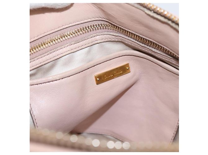 Borsa a mano Miu Miu Matelassé in pelle 2way Rosa Oro Auth 204868 D'oro - vista 22