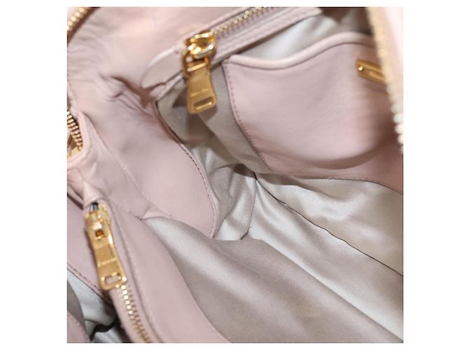 Borsa a mano Miu Miu Matelassé in pelle 2way Rosa Oro Auth 204868 D'oro - vista 24