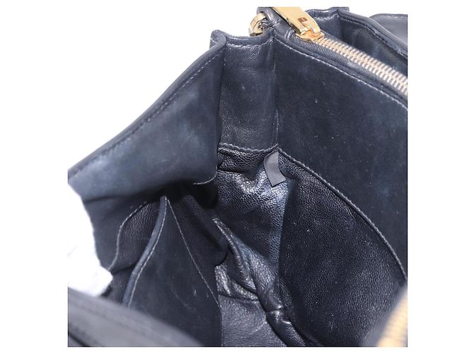 Borsa a mano Miu Miu in pelle 2way Nero Tono Oro Auth ka6192A - vista 36