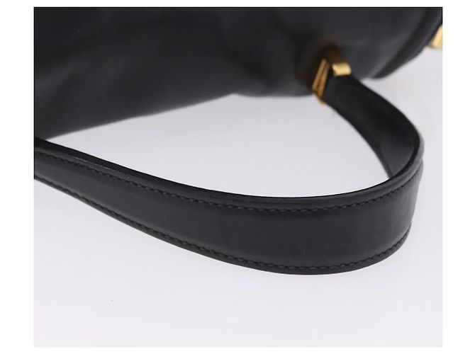 Borsa a mano Miu Miu in pelle 2way Nero Tono Oro Auth ka6192A - vista 7