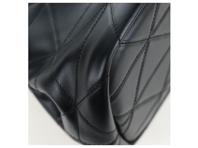 Borsa a mano PRADA in pelle 2way Nero Tono Oro Auth 167607SM - vista 17