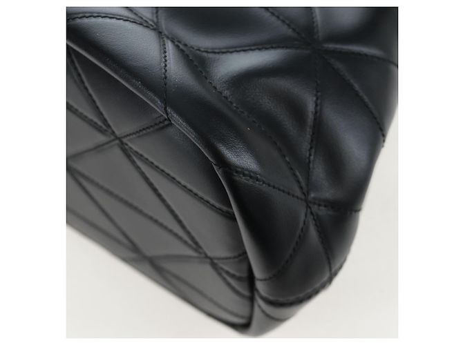 Borsa a mano PRADA in pelle 2way Nero Tono Oro Auth 167607SM - vista 20