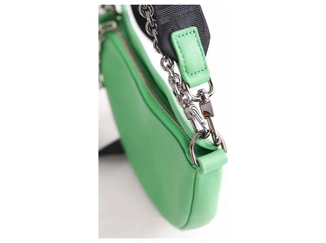 Longchamp Saco de ombro Smile verde - vista 3