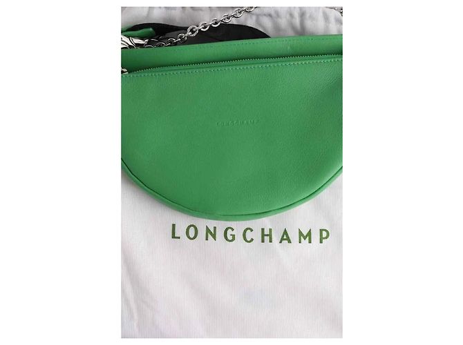 Longchamp Saco de ombro Smile verde - vista 6