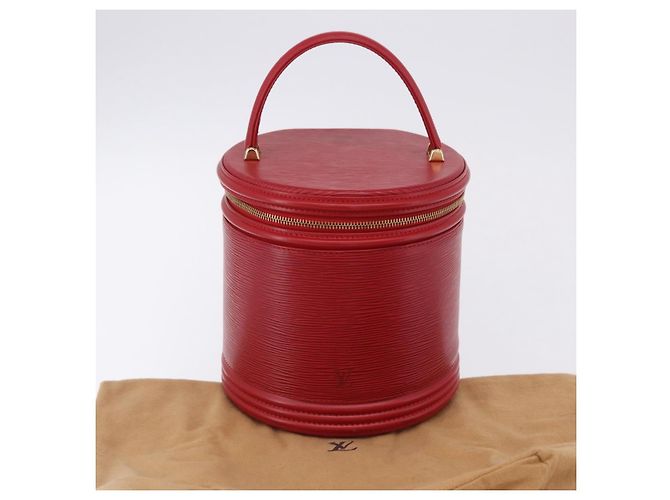 Borsa a mano LOUIS VUITTON Epi Cannes Rossa M48037 LV Auth 203110V Rosso - vista 12
