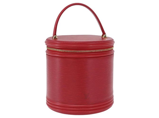 Borsa a mano LOUIS VUITTON Epi Cannes Rossa M48037 LV Auth 203110V Rosso - vista 13
