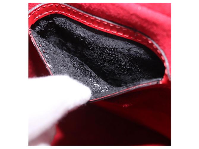 Borsa a mano LOUIS VUITTON Epi Cannes Rossa M48037 LV Auth 203110V Rosso - vista 27