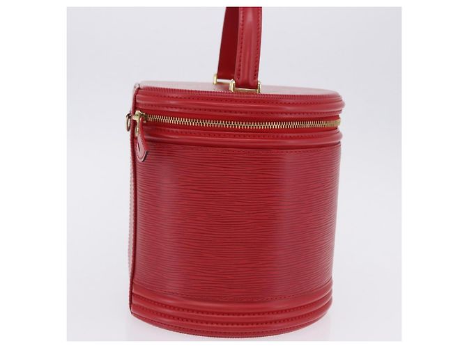 Borsa a mano LOUIS VUITTON Epi Cannes Rossa M48037 LV Auth 203110V Rosso - vista 4