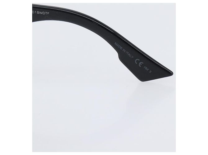 Occhiali da sole Christian Dior Plastica Nero Oro Auth 203630M D'oro - vista 10