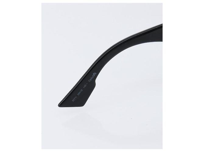 Occhiali da sole Christian Dior Plastica Nero Oro Auth 203630M D'oro - vista 11