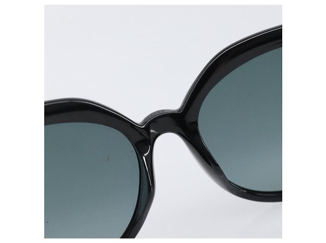 Occhiali da sole Christian Dior Plastica Nero Oro Auth 203630M D'oro - vista 16