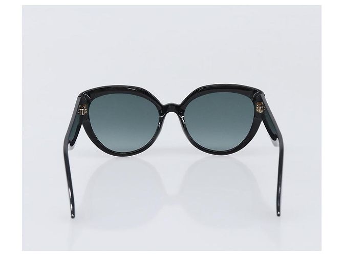 Occhiali da sole Christian Dior Plastica Nero Oro Auth 203630M D'oro - vista 2
