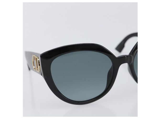 Occhiali da sole Christian Dior Plastica Nero Oro Auth 203630M D'oro - vista 5