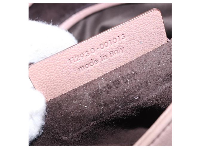 Autre Marque Borsa a tracolla SAINT LAURENT Naja in pelle rosa argento Auth 204375 - vista 12