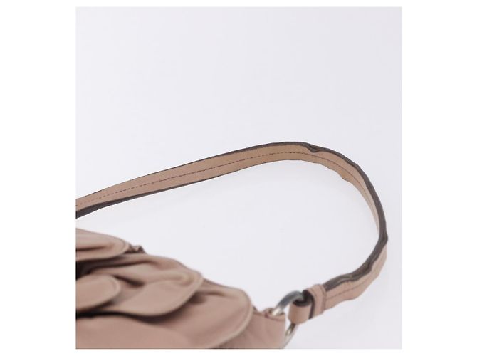 Autre Marque Borsa a tracolla SAINT LAURENT Naja in pelle rosa argento Auth 204375 - vista 15