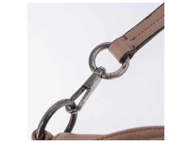Autre Marque Borsa a tracolla SAINT LAURENT Naja in pelle rosa argento Auth 204375 - vista 17