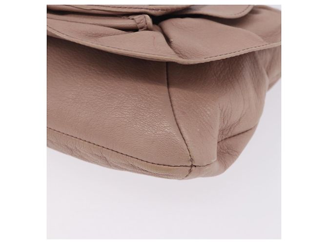 Autre Marque Borsa a tracolla SAINT LAURENT Naja in pelle rosa argento Auth 204375 - vista 20