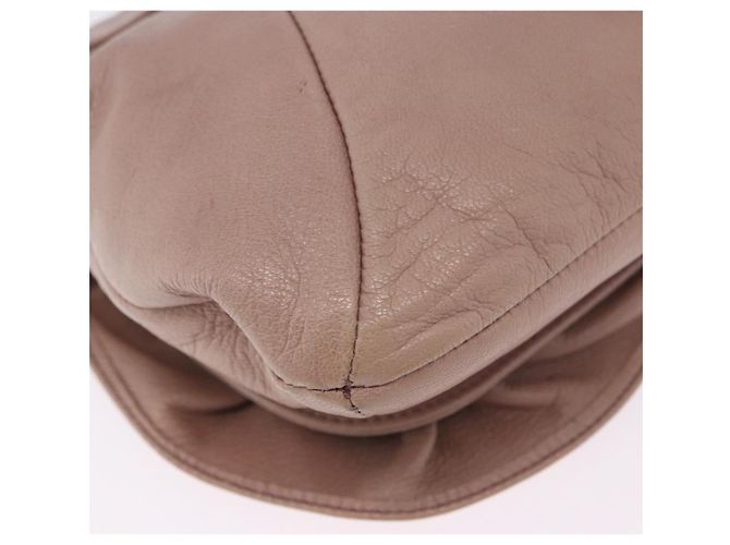 Autre Marque Borsa a tracolla SAINT LAURENT Naja in pelle rosa argento Auth 204375 - vista 21