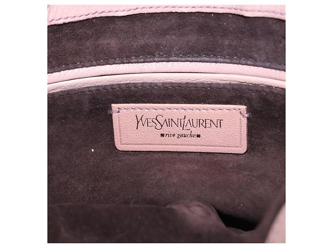 Autre Marque Borsa a tracolla SAINT LAURENT Naja in pelle rosa argento Auth 204375 - vista 26