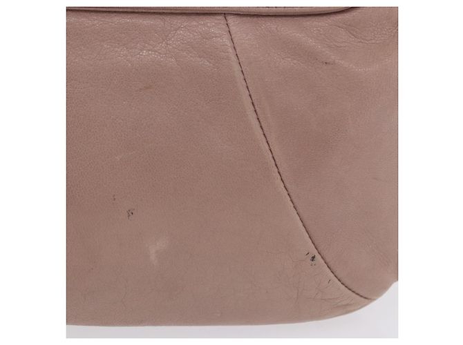 Autre Marque Borsa a tracolla SAINT LAURENT Naja in pelle rosa argento Auth 204375 - vista 3