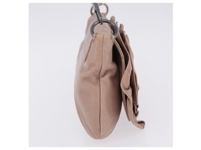 Autre Marque Borsa a tracolla SAINT LAURENT Naja in pelle rosa argento Auth 204375 - vista 5