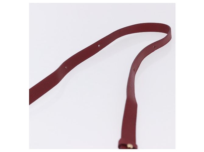 Chloé Borsa a tracolla Chloe SeeByChloe Suede Red Gold Tone Auth 203350A Rosso - vista 14