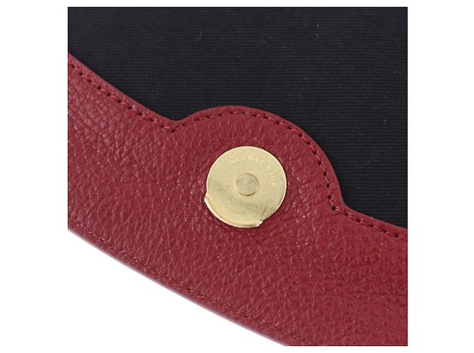 Chloé Borsa a tracolla Chloe SeeByChloe Suede Red Gold Tone Auth 203350A Rosso - vista 23