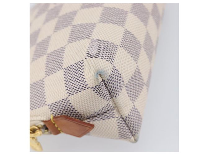 LOUIS VUITTON Damier Azur Pochette Cosmetic PM Pouch N60024 LV Auth ar14175A - vista 14