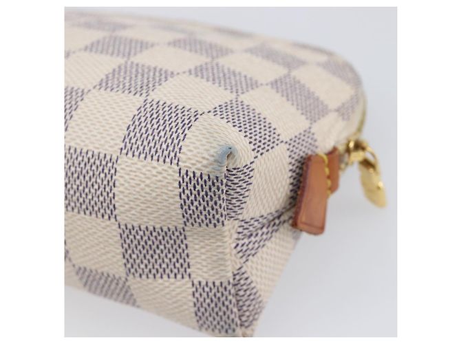LOUIS VUITTON Damier Azur Pochette Cosmetic PM Pouch N60024 LV Auth ar14175A - vista 15
