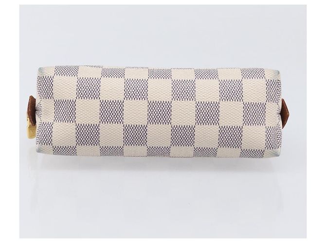 LOUIS VUITTON Damier Azur Pochette Cosmetic PM Pouch N60024 LV Auth ar14175A - vista 6