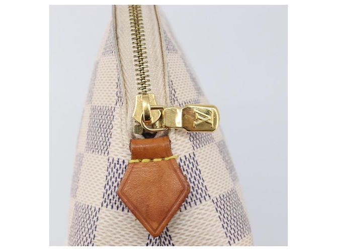 LOUIS VUITTON Damier Azur Pochette Cosmetic PM Pouch N60024 LV Auth ar14175A - vista 8