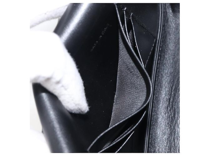 Bolsa de ombro com corrente VALENTINO em couro preto e dourado Auth 204165V - vista 22