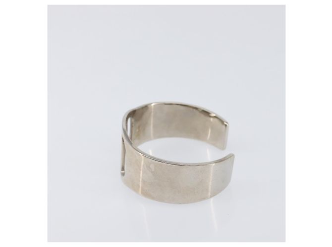 Salvatore Ferragamo Bangle Metal 2 Set Silver Black Auth SW2865 Nero Argento - vista 4