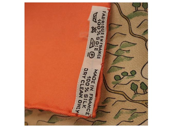 Hermès HERMES Carré 90 Seidentuch "VOILES DE LUMIERE" Orange Auth ki6854 - Ansicht 11