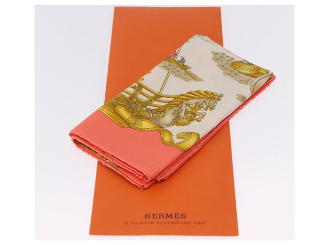 Hermès HERMES Carré 90 Seidentuch "VOILES DE LUMIERE" Orange Auth ki6854 - Ansicht 12