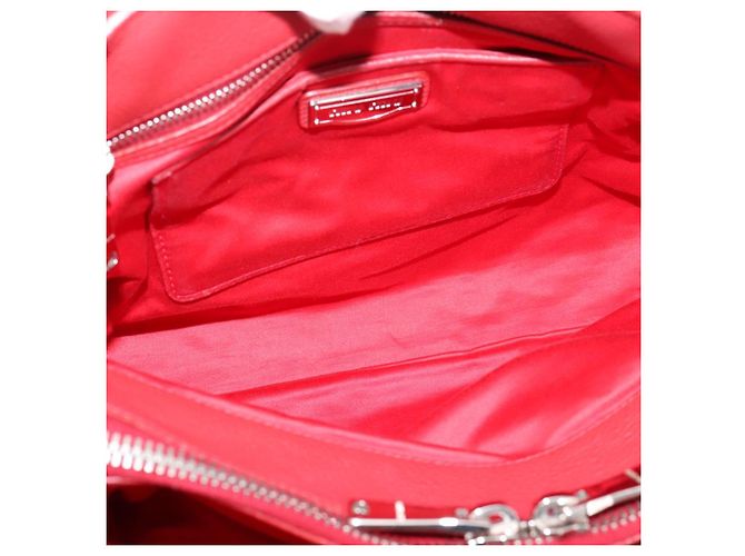 Borsa a mano Miu Miu in pelle 2way rossa argento Auth 167615M Rosso - vista 10