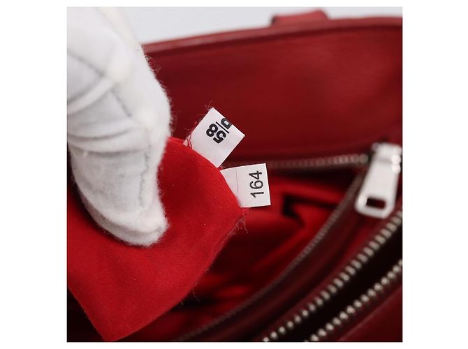 Borsa a mano Miu Miu in pelle 2way rossa argento Auth 167615M Rosso - vista 11