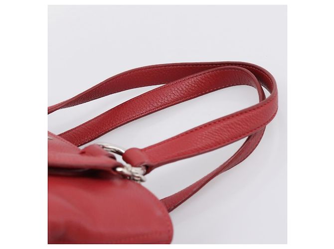 Borsa a mano Miu Miu in pelle 2way rossa argento Auth 167615M Rosso - vista 14