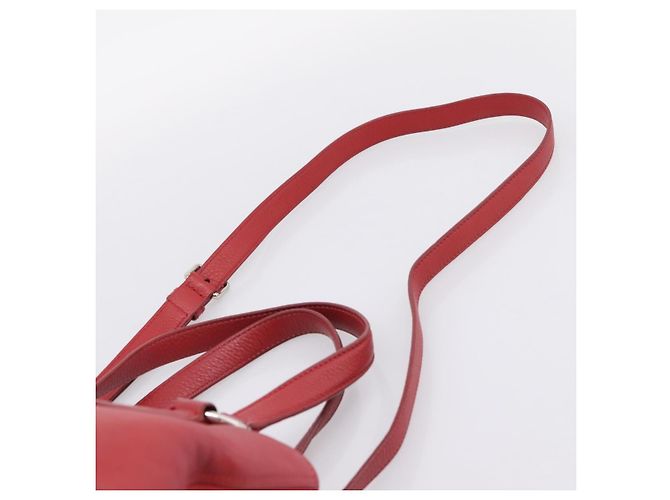 Borsa a mano Miu Miu in pelle 2way rossa argento Auth 167615M Rosso - vista 15