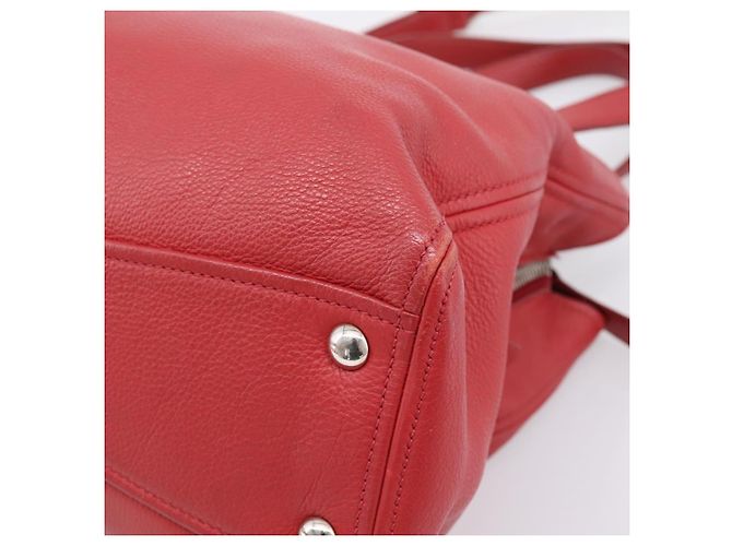 Borsa a mano Miu Miu in pelle 2way rossa argento Auth 167615M Rosso - vista 16
