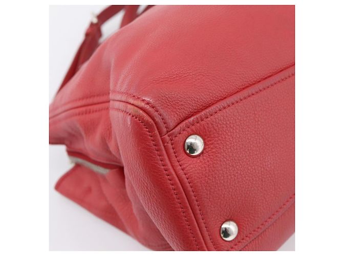 Borsa a mano Miu Miu in pelle 2way rossa argento Auth 167615M Rosso - vista 17