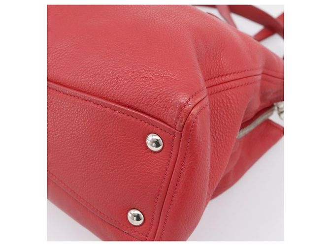 Borsa a mano Miu Miu in pelle 2way rossa argento Auth 167615M Rosso - vista 18