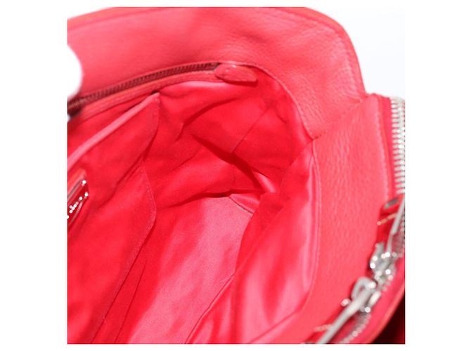 Borsa a mano Miu Miu in pelle 2way rossa argento Auth 167615M Rosso - vista 22