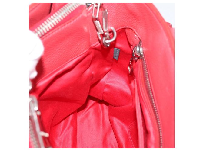 Borsa a mano Miu Miu in pelle 2way rossa argento Auth 167615M Rosso - vista 23