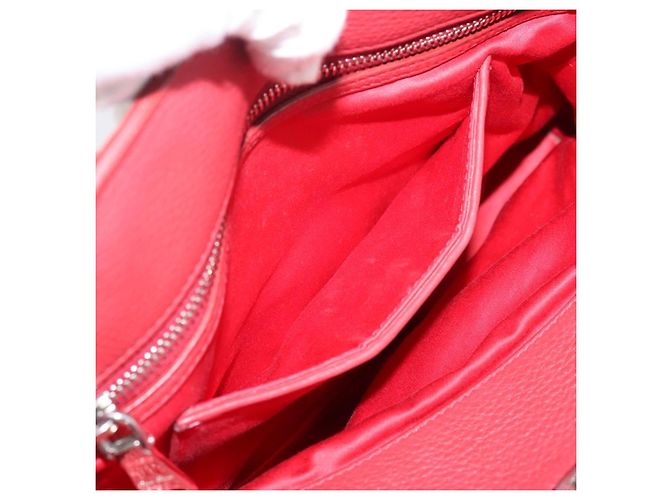 Borsa a mano Miu Miu in pelle 2way rossa argento Auth 167615M Rosso - vista 26