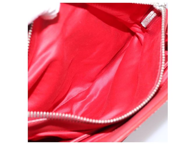 Borsa a mano Miu Miu in pelle 2way rossa argento Auth 167615M Rosso - vista 28