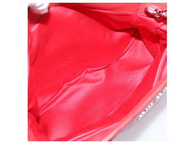 Borsa a mano Miu Miu in pelle 2way rossa argento Auth 167615M Rosso - vista 29