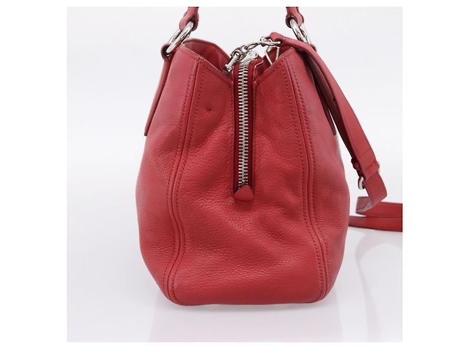 Borsa a mano Miu Miu in pelle 2way rossa argento Auth 167615M Rosso - vista 3