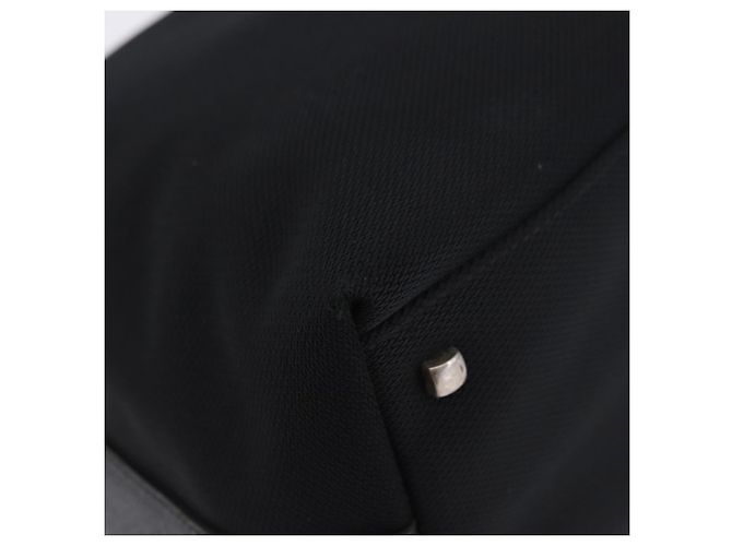 Borsa Tote Salvatore Ferragamo Gancini Canvas Black Silver Auth 204386 Nero Argento - vista 15