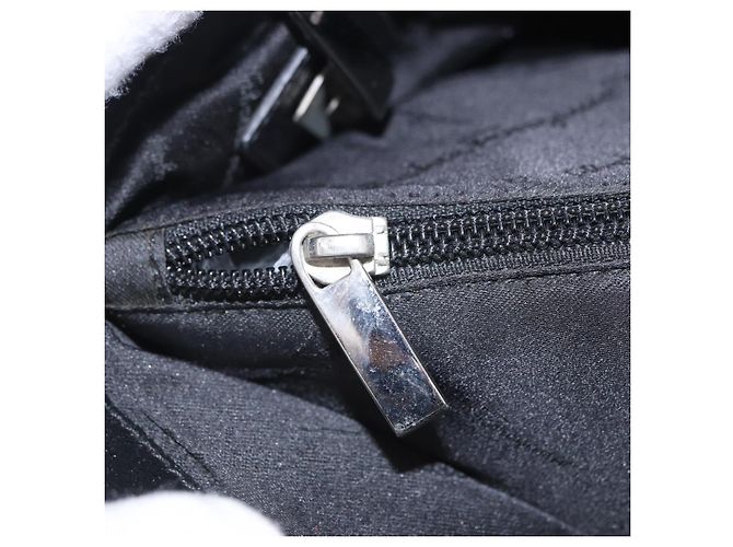 Borsa Tote Salvatore Ferragamo Gancini Canvas Black Silver Auth 204386 Nero Argento - vista 20